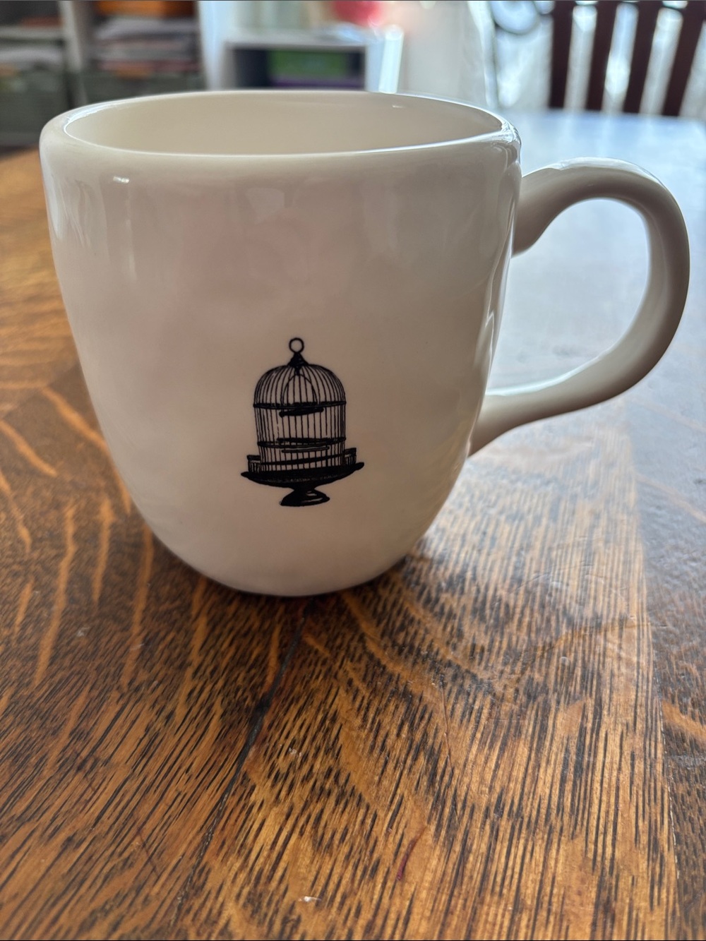 Rae Dunn Artisan Collection Birdcage Mug Rare Find